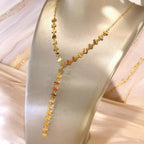 极简风简约十字花 Y 型颈链小众设计感通勤项链